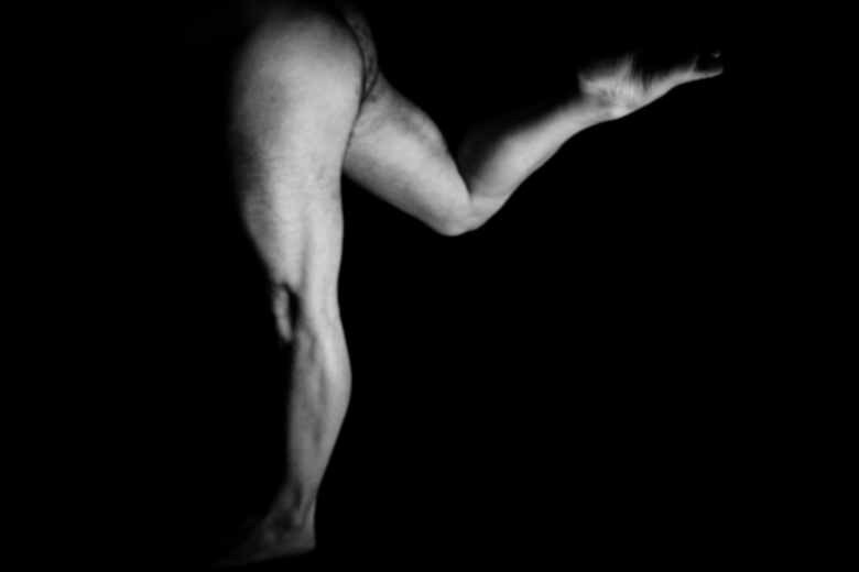 Expression exprime-toi noir et blanc portrait nu