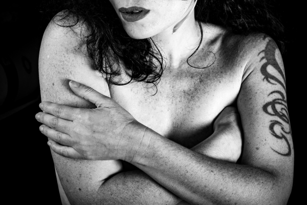 Ancre-moi II tatouage portrait noir et blanc